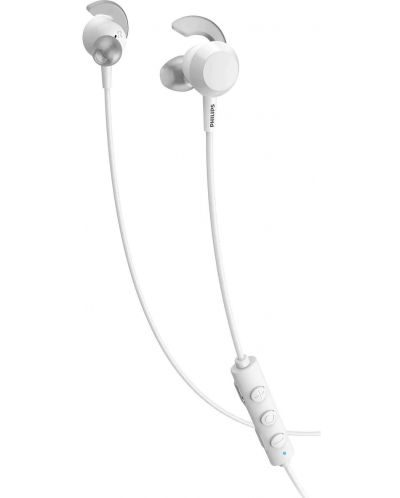 Bežične slušalice s mikrofonom Philips - TAE4205WT, bijele - 3