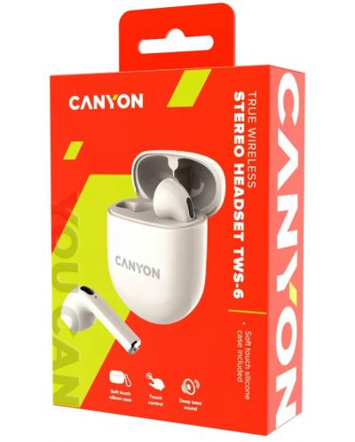 Bežične slušalice Canyon - TWS-6, bež - 5
