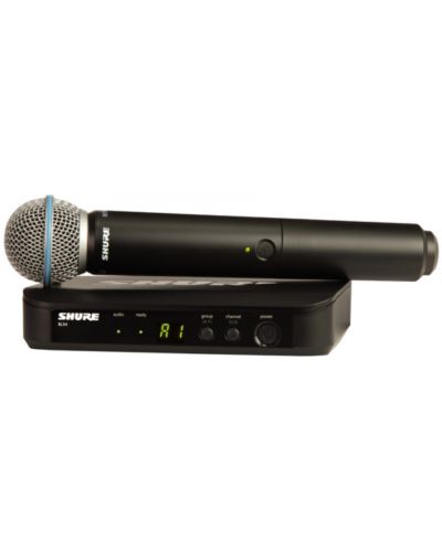 Bežični mikrofonski sustav Shure - BLX24E/B58-M17, crni - 1