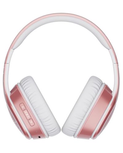 Bežične slušalice s mikrofonom PowerLocus - P7 Upgrade, ružičasto/bijele - 3
