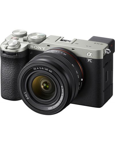Fotoaparat bez zrcala Sony - A7C II, FE 28-60mm, f/4-5.6, Silver - 1