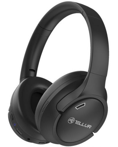 Bežične slušalice s mikrofonom Tellur - Vibe, ANC, crne - 1