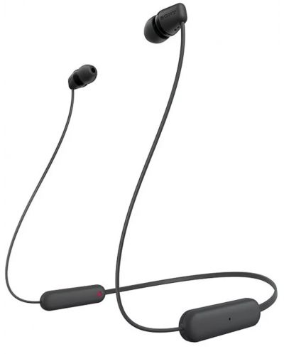 Bežične slušalice s mikrofonom Sony - WI-C100, crne - 1
