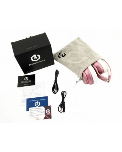 Bežične slušalice PowerLocus - P6, PL Collection, ružičaste - 6