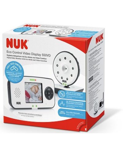 Baby monitor Nuk - Eco Control + video 550VD - 3