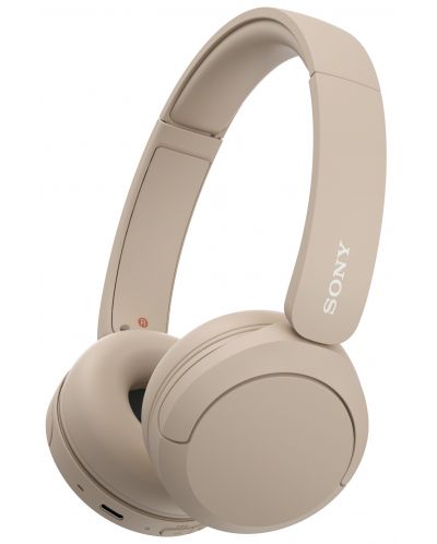Bežične slušalice s mikrofonom Sony - WH-CH520, bež - 3