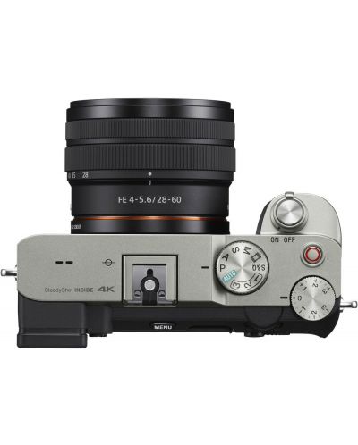 Fotoaparat bez zrcala Sony - Alpha 7C, FE 28-60mm, Silver + baterija Sony NP- FZ100 - 2