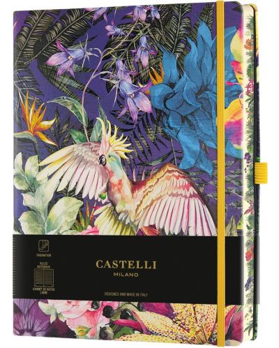 Bilježnica Castelli Eden - Cockatiel, 19 x 25 cm, na linije - 1