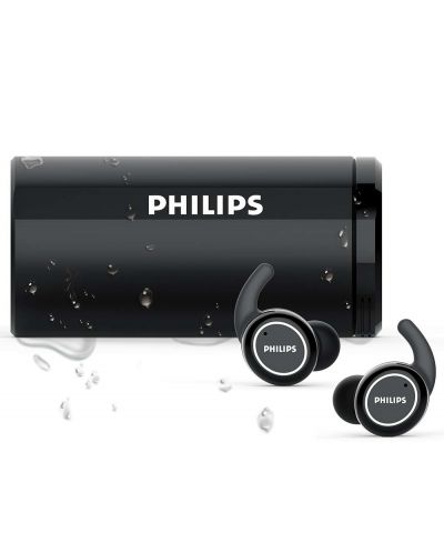 Bežične slušalice Philips ActionFit - TAST702BK, crne - 1