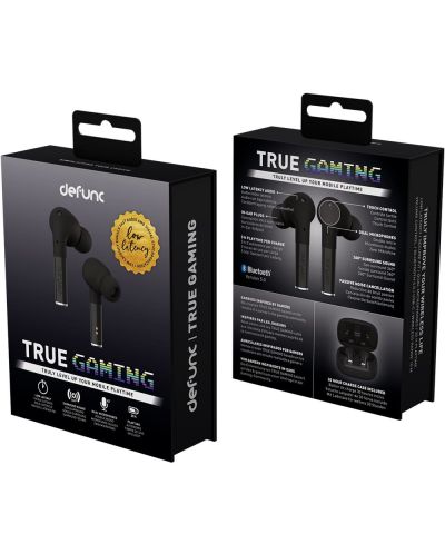 Bežične gaming slušalice Defunc - TRUE GAMING, TWS, crne - 5