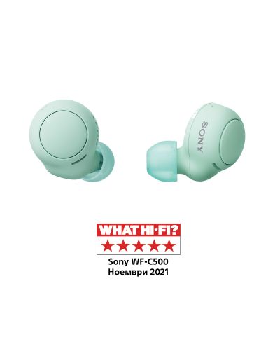 Bežične slušalice Sony - WF-C500, TWS, zelene - 1