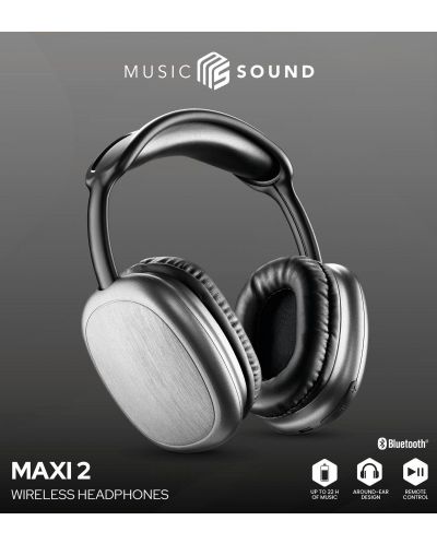 Bežične slušalice s mikrofonom Cellularline - MS Maxi 2, crne - 3