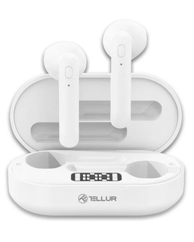 Bežične slušalice Tellur - Flip, TWS, bijele - 1