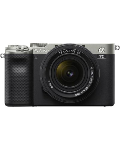 Fotoaparat bez zrcala Sony - Alpha 7C, FE 28-60mm, Silver - 1