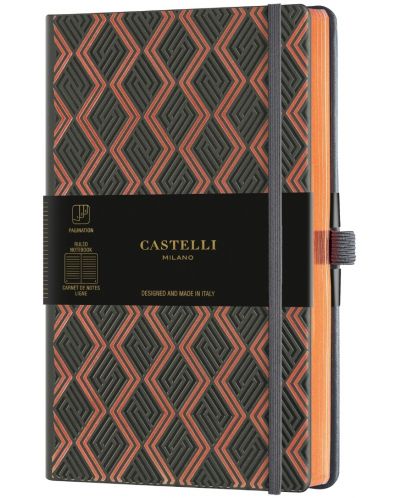 Bilježnica Castelli Copper & Gold - Greek Copper, 9 x 14 cm, na linije - 1