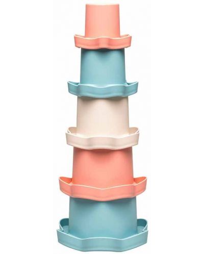 Igračka za bebu NIP Play Green - Stacking Cups, 5 komada - 1