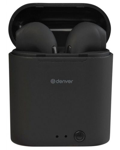 Bežične slušalice Denver - TWE-46, TWS, crne - 1