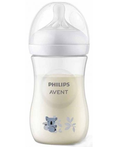 Bočica za bebe Philips Avent - Natural Response 3.0, sa sisačem 1m+, 260 ml, Koala - 3
