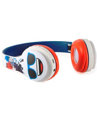 Bežične slušalice s mikrofonom Emoji – Game, dječje, plave - 3