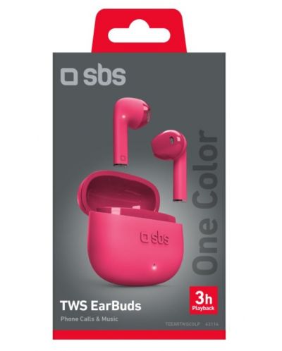 Bežične slušalice SBS - One Color, TWS, ružičaste - 2