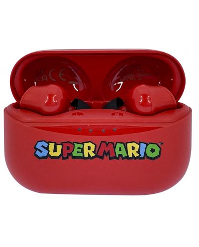 Bežične slušalice OTL Technologies - Super Mario, TWS, crvene - 5