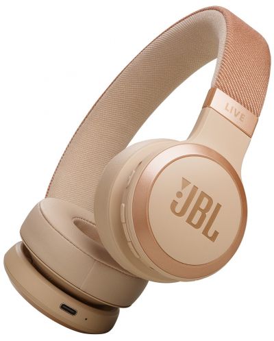 Bežične slušalice JBL - Live 670NC, ANC, Sandstone - 1