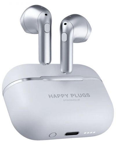 Bežične slušalice Happy Plugs - Hope, TWS, srebrnaste - 3
