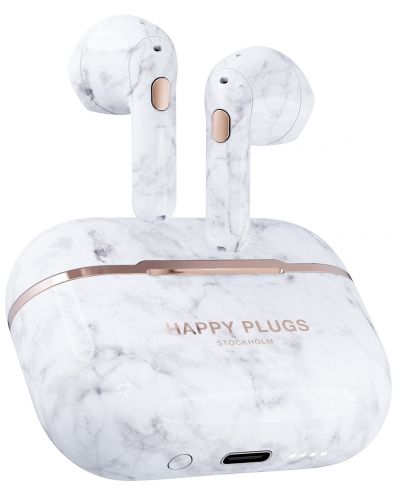 Bežične slušalice Happy Plugs - Hope, TWS, White Marble - 3