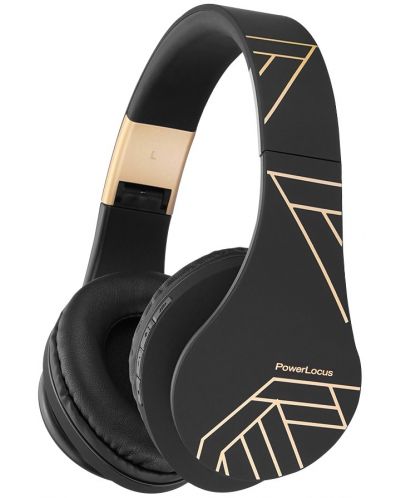 Bežične slušalice PowerLocus - P2, crno/zlatne - 1