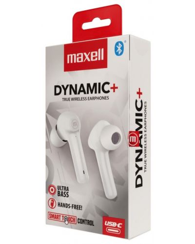 Bežične slušalice Maxell - Dynamic, TWS, bijele - 2