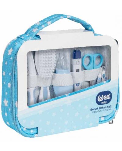 Dječji higijenski set s toaletnom torbicom Wee Baby - Plavi - 2