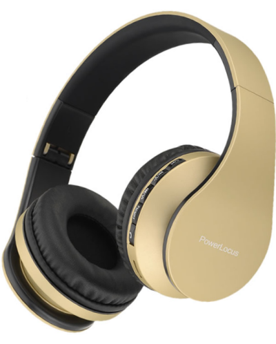 Bežične slušalice PowerLocus - P1, zlatne - 1