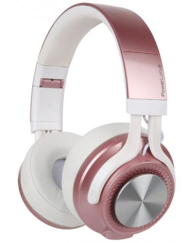 Bežične slušalice PowerLocus - P3, ružičaste - 1