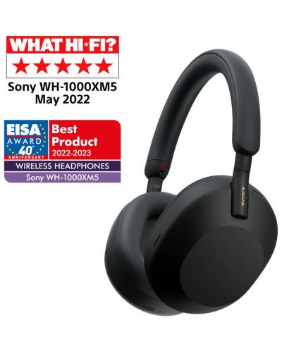 Bežične slušalice s mikrofonom Sony - WH-1000XM5, ANC, crne - 1