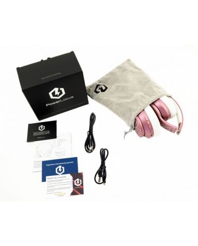 Bežične slušalice PowerLocus - P6, ružičaste - 6