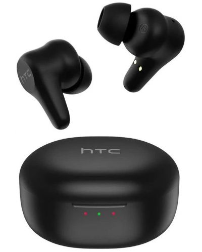 Bežične slušalice HTC - True Wireless Earbuds Plus, ANC, crne - 3