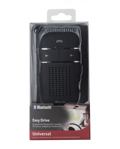 Bežična slušalica za automobil Cellularline - Easy Drive, crna - 3