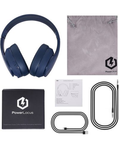 Bežične slušalice PowerLocus - P6, plave - 6