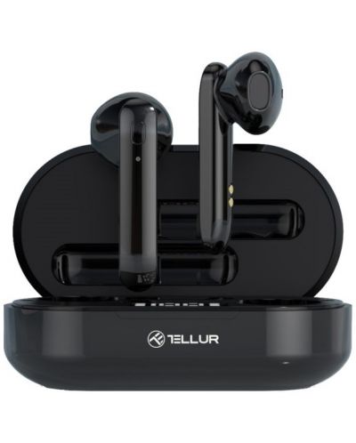 Bežične slušalice Tellur - Flip, TWS, crne - 1