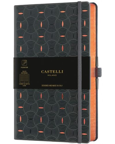 Bilježnica Castelli Copper & Gold - Rice Grain Copper, 9 x 14 cm, na linije - 1
