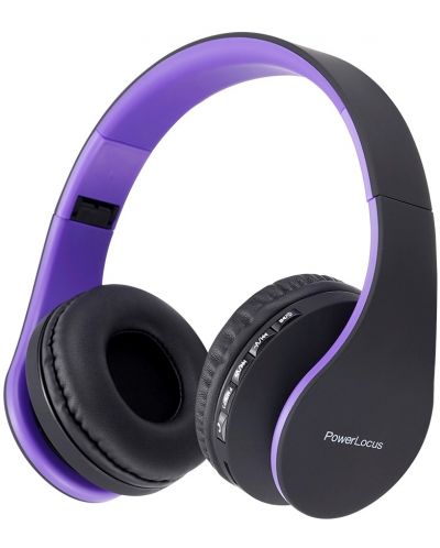Bežične slušalice PowerLocus - P1, ljubičaste - 1