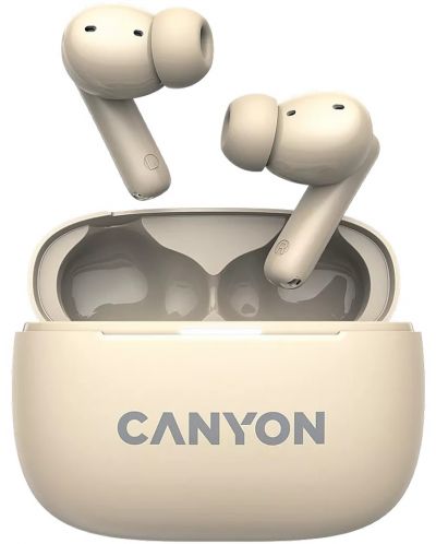 Bežične slušalice Canyon - CNS-TWS10, ANC, bež - 1
