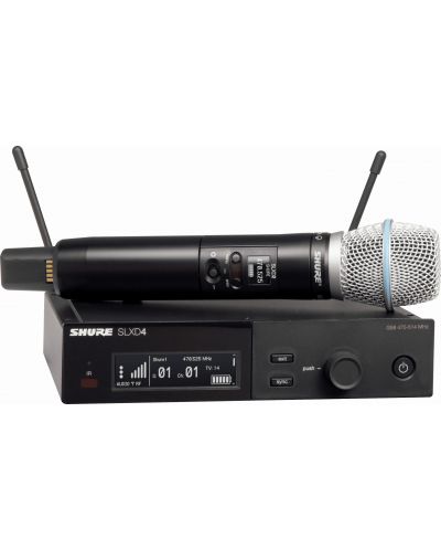 Bežični mikrofonski sustav Shure - SLXD24E/B87A, crni - 1