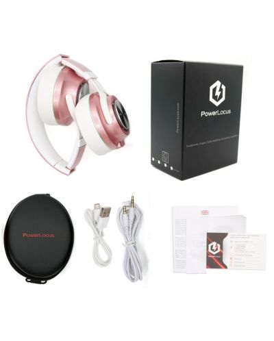 Bežične slušalice PowerLocus - P3, ružičaste - 6