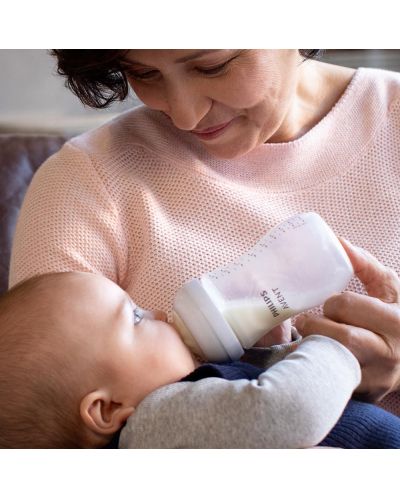 Bočica za bebe Philips Avent - Natural Response 3.0, sa sisačem 1 m+, 260 ml, bijela - 7