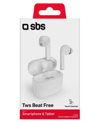 Bežične slušalice SBS - Beat Free, TWS, bijele - 3