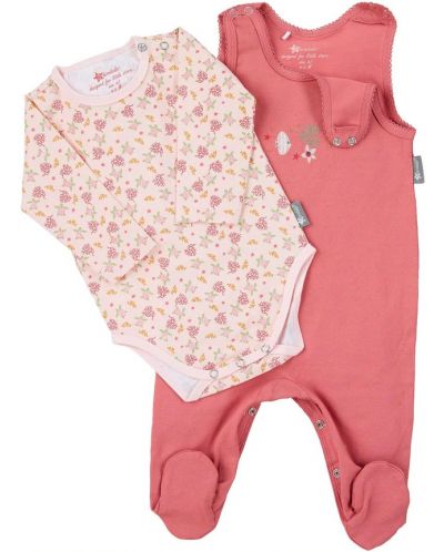 Kombinezon za bebe i bodi Sterntaler - Za djevojčicu, 50 cm, 0-2 mjeseca, roza - 3