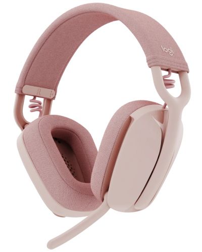 Bežične slušalice s mikrofonom Logitech - Zone Vibe 100, ružičaste - 1