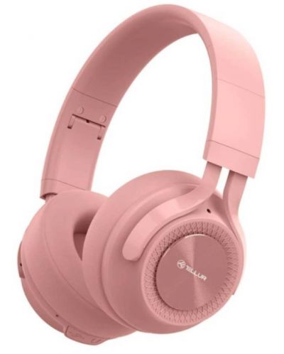 Bežične slušalice s mikrofonom Tellur - Feel, ružičaste - 1
