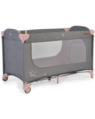 Krevetić za bebe na dvije razine Cangaroo - Skyglow 2, ružičasti - 4